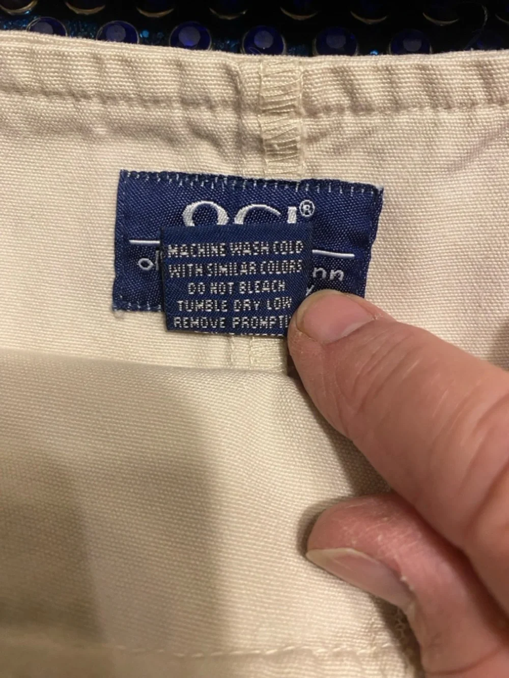 Old College Inn Skort Size 8 Light Cream Color